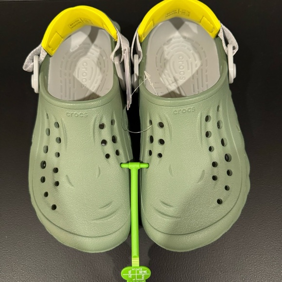 NWT Crocs Kids Echo Clog in Moss - Size: J3 - Picture 11 of 12